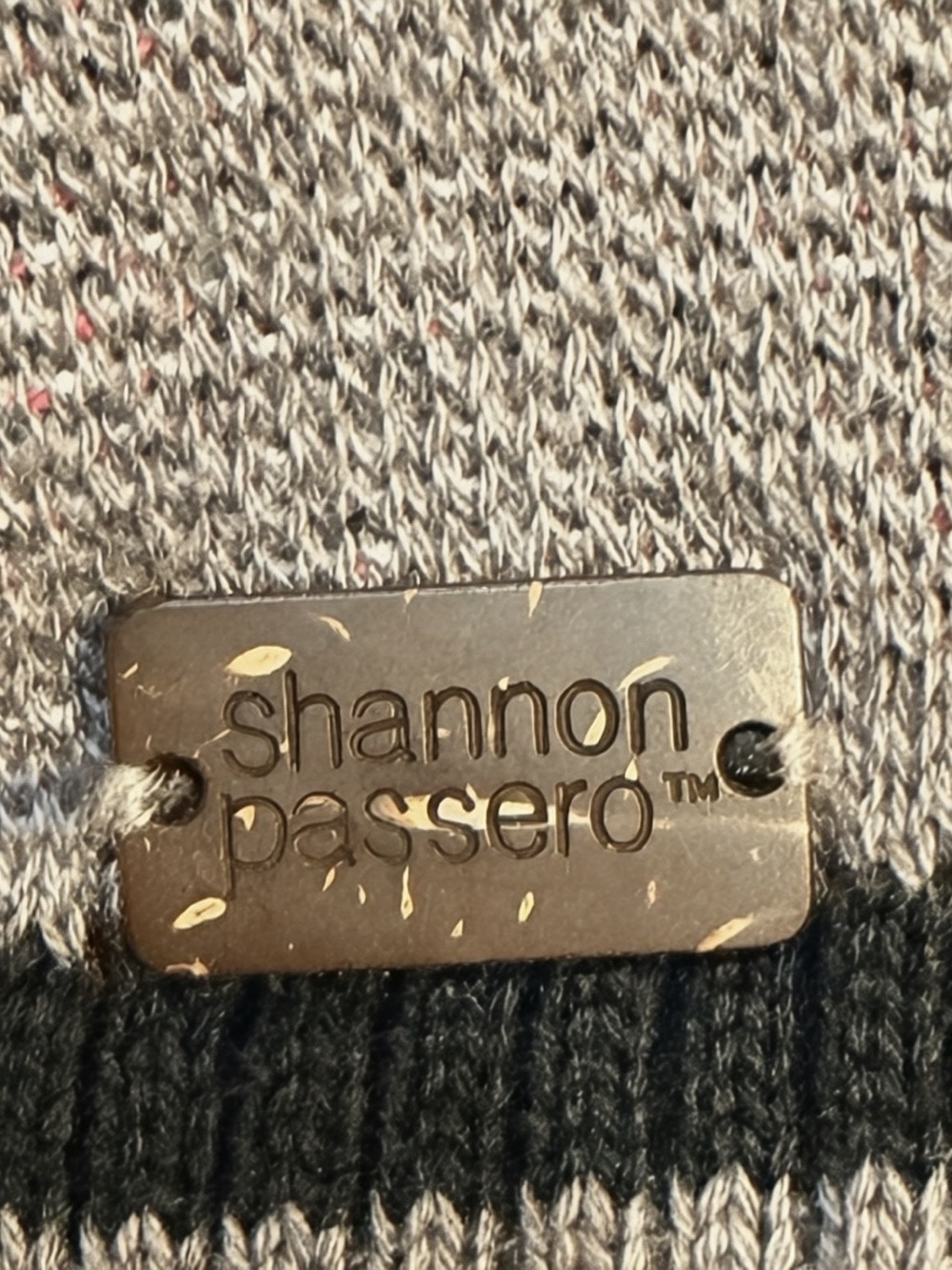 Shannon Passero Grey Colorblock Cardigan Size S Y2K Grunge Boho Coastal - Picture 4 of 6